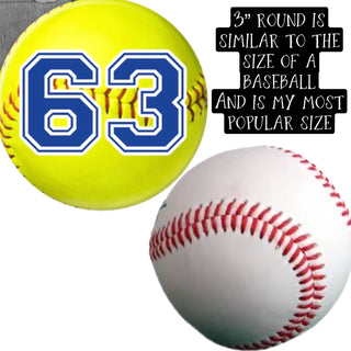 Personalized Sports Team Pinback Button - 2.25” or 3”