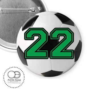 Personalized Sports Team Pinback Button - 2.25” or 3”