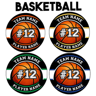 Sports Pinback Buttons with Player Name and Number - 2.25” or 3”